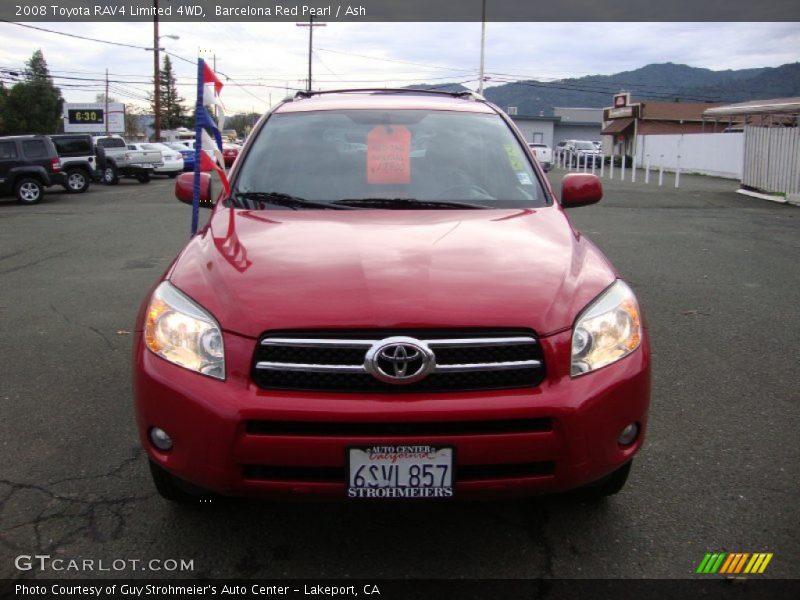 Barcelona Red Pearl / Ash 2008 Toyota RAV4 Limited 4WD