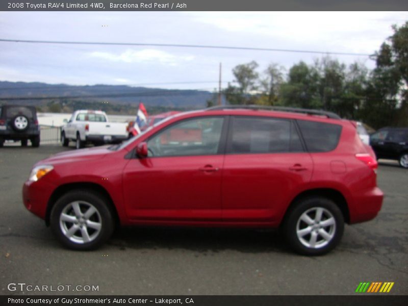 Barcelona Red Pearl / Ash 2008 Toyota RAV4 Limited 4WD