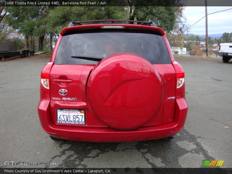 Barcelona Red Pearl / Ash 2008 Toyota RAV4 Limited 4WD