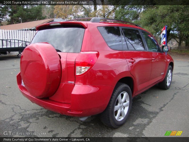 Barcelona Red Pearl / Ash 2008 Toyota RAV4 Limited 4WD