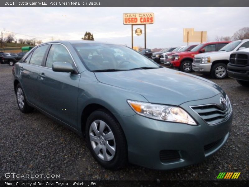 Aloe Green Metallic / Bisque 2011 Toyota Camry LE