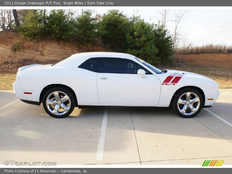 Bright White / Dark Slate Gray 2011 Dodge Challenger R/T Plus