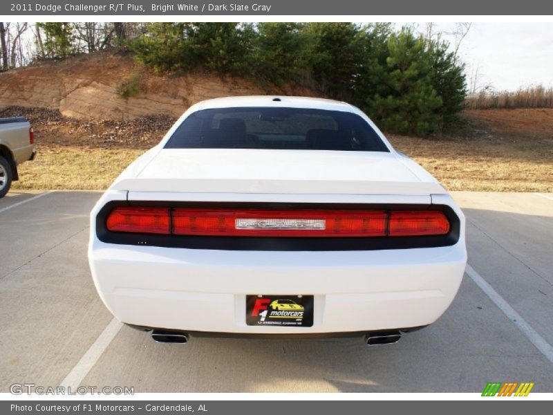 Bright White / Dark Slate Gray 2011 Dodge Challenger R/T Plus
