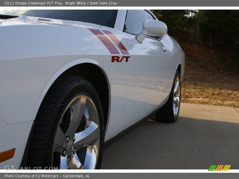 Bright White / Dark Slate Gray 2011 Dodge Challenger R/T Plus