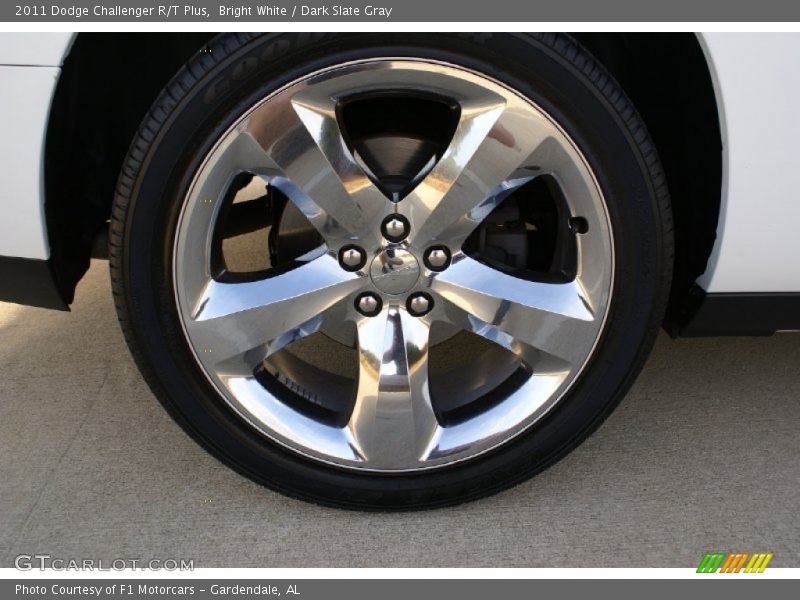 Bright White / Dark Slate Gray 2011 Dodge Challenger R/T Plus