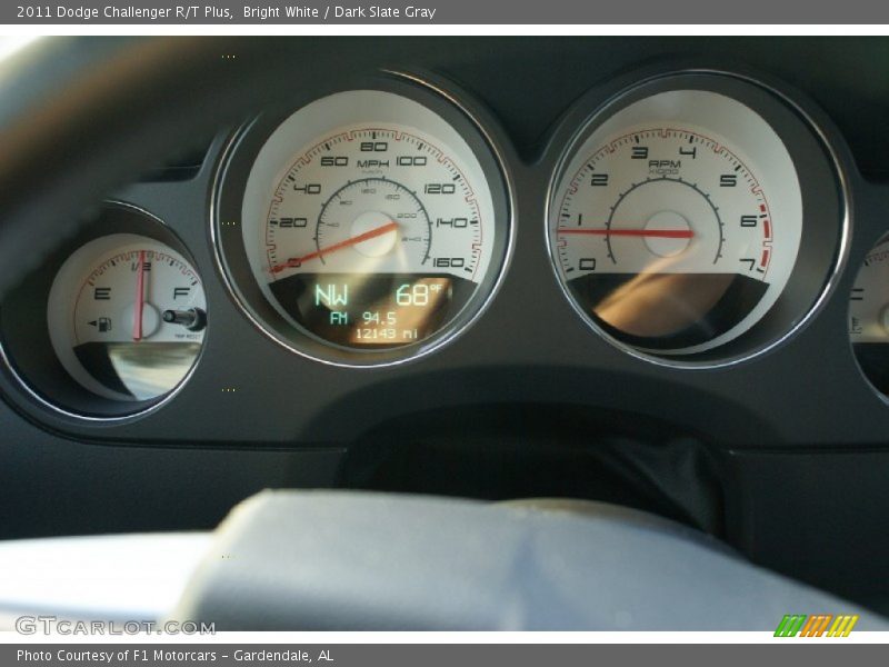 Bright White / Dark Slate Gray 2011 Dodge Challenger R/T Plus
