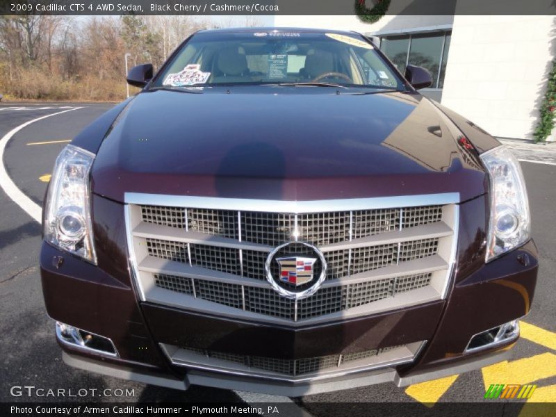 Black Cherry / Cashmere/Cocoa 2009 Cadillac CTS 4 AWD Sedan