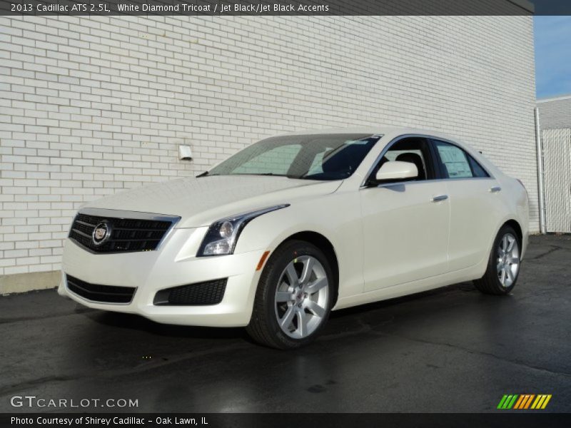 White Diamond Tricoat / Jet Black/Jet Black Accents 2013 Cadillac ATS 2.5L
