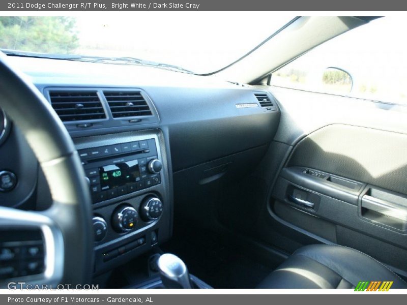 Bright White / Dark Slate Gray 2011 Dodge Challenger R/T Plus