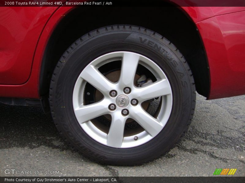 Barcelona Red Pearl / Ash 2008 Toyota RAV4 Limited 4WD
