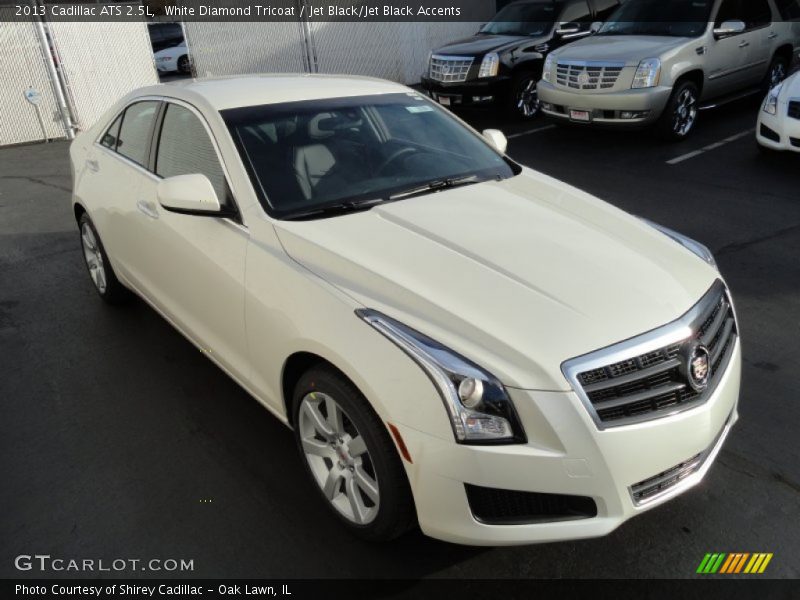 White Diamond Tricoat / Jet Black/Jet Black Accents 2013 Cadillac ATS 2.5L