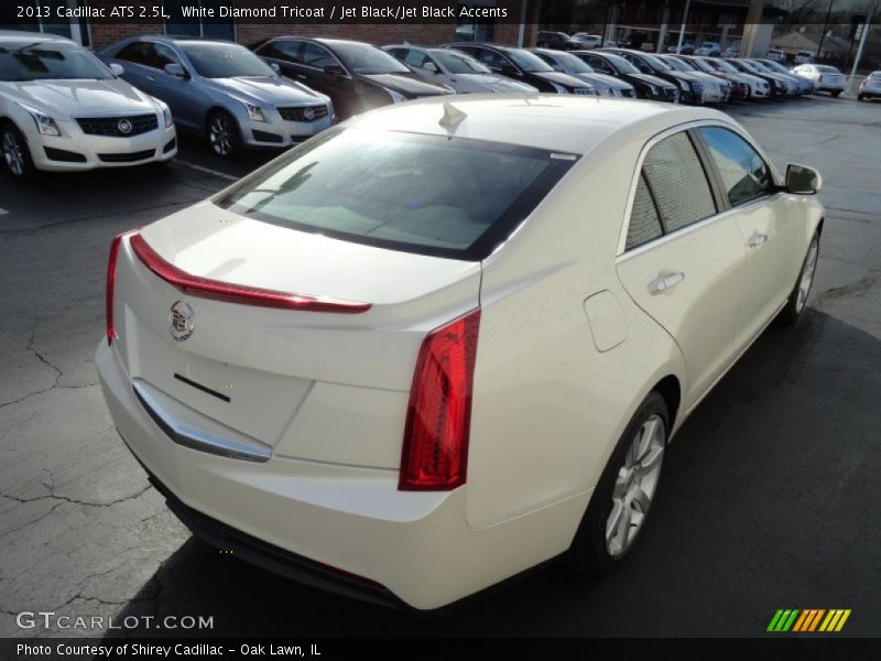 White Diamond Tricoat / Jet Black/Jet Black Accents 2013 Cadillac ATS 2.5L