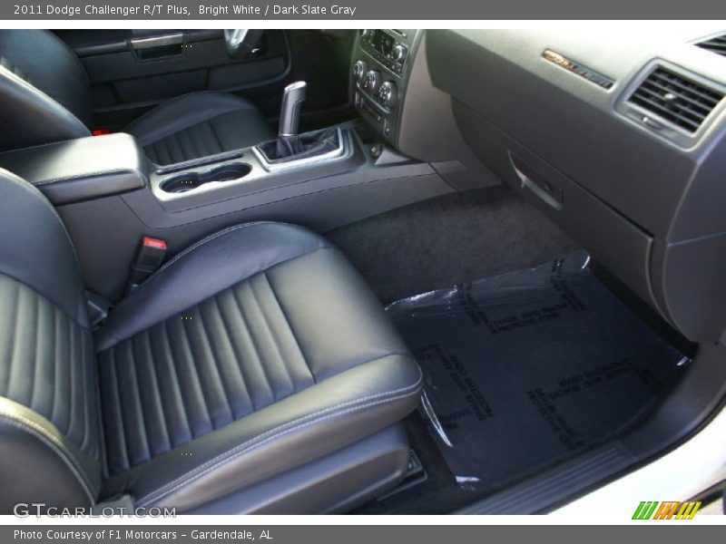 Bright White / Dark Slate Gray 2011 Dodge Challenger R/T Plus