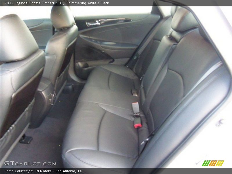 Shimmering White / Black 2013 Hyundai Sonata Limited 2.0T