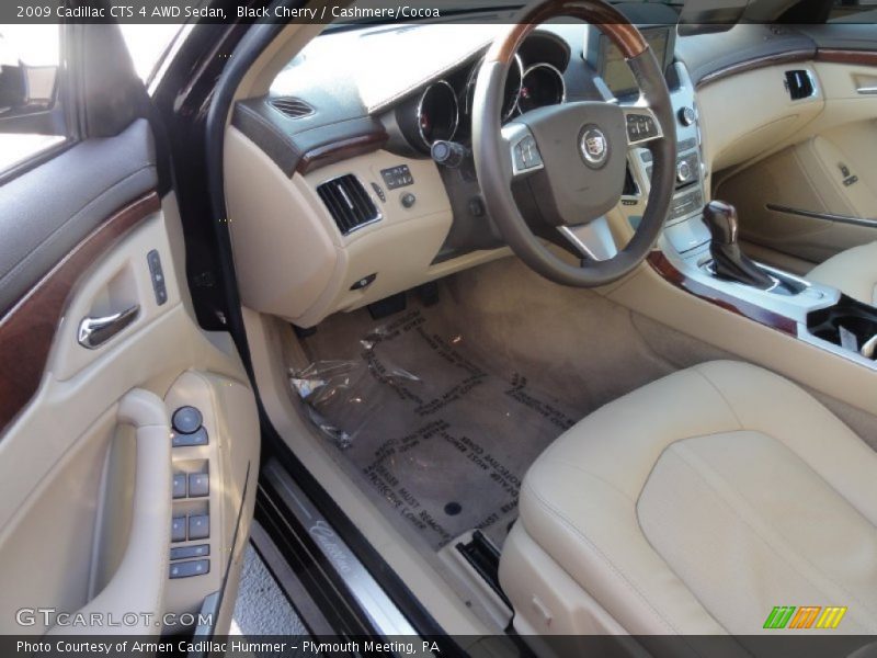 Black Cherry / Cashmere/Cocoa 2009 Cadillac CTS 4 AWD Sedan