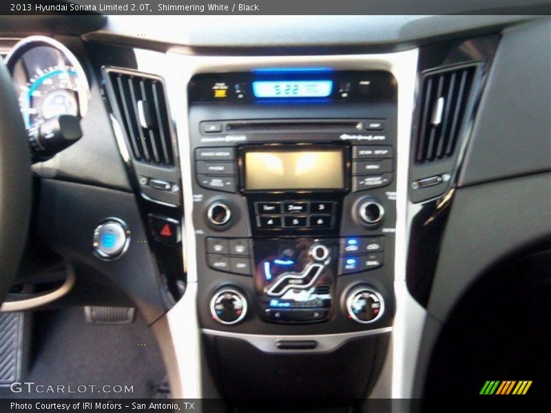 Shimmering White / Black 2013 Hyundai Sonata Limited 2.0T