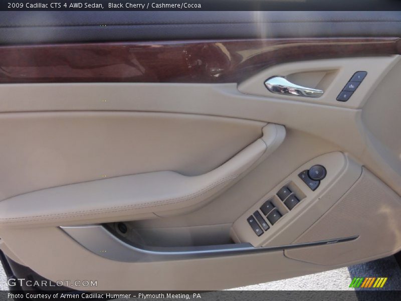 Black Cherry / Cashmere/Cocoa 2009 Cadillac CTS 4 AWD Sedan