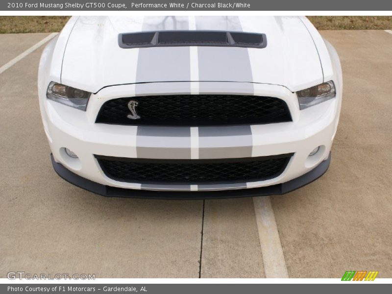 Performance White / Charcoal Black/White 2010 Ford Mustang Shelby GT500 Coupe