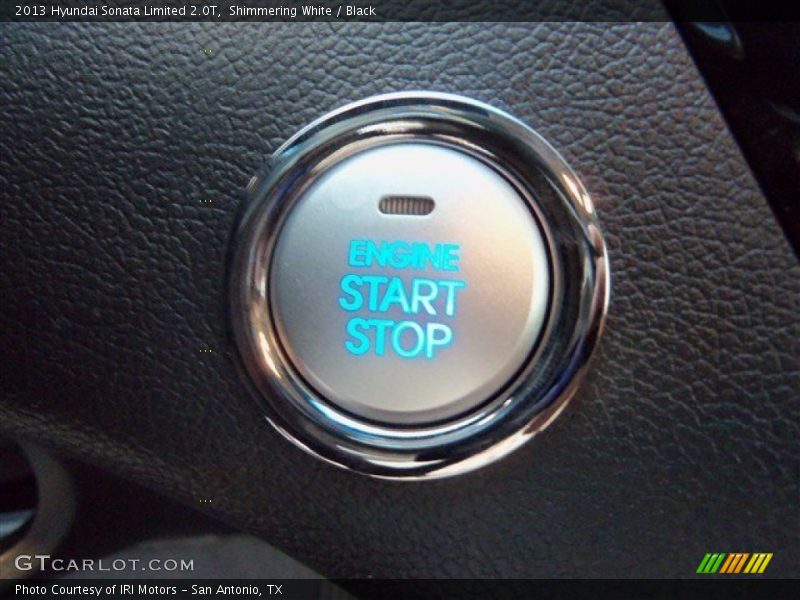 Shimmering White / Black 2013 Hyundai Sonata Limited 2.0T