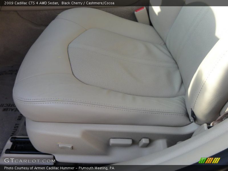 Black Cherry / Cashmere/Cocoa 2009 Cadillac CTS 4 AWD Sedan