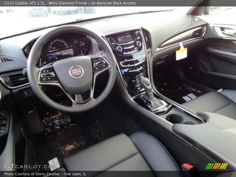 White Diamond Tricoat / Jet Black/Jet Black Accents 2013 Cadillac ATS 2.5L