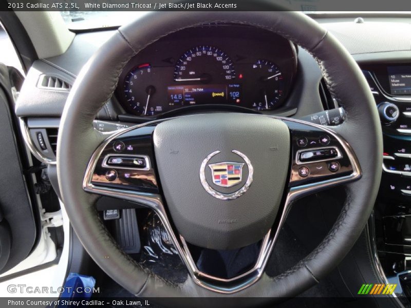 White Diamond Tricoat / Jet Black/Jet Black Accents 2013 Cadillac ATS 2.5L