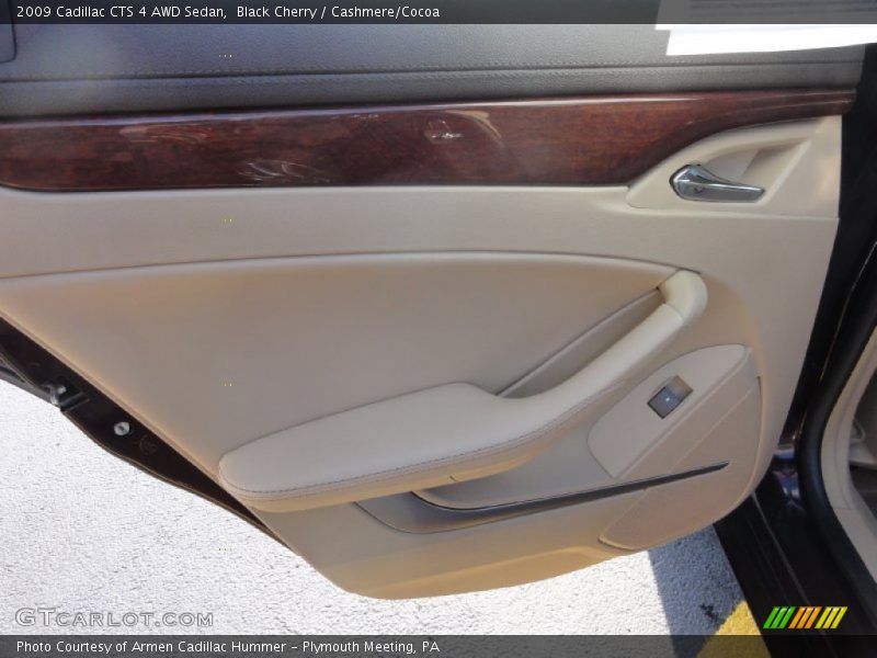 Black Cherry / Cashmere/Cocoa 2009 Cadillac CTS 4 AWD Sedan