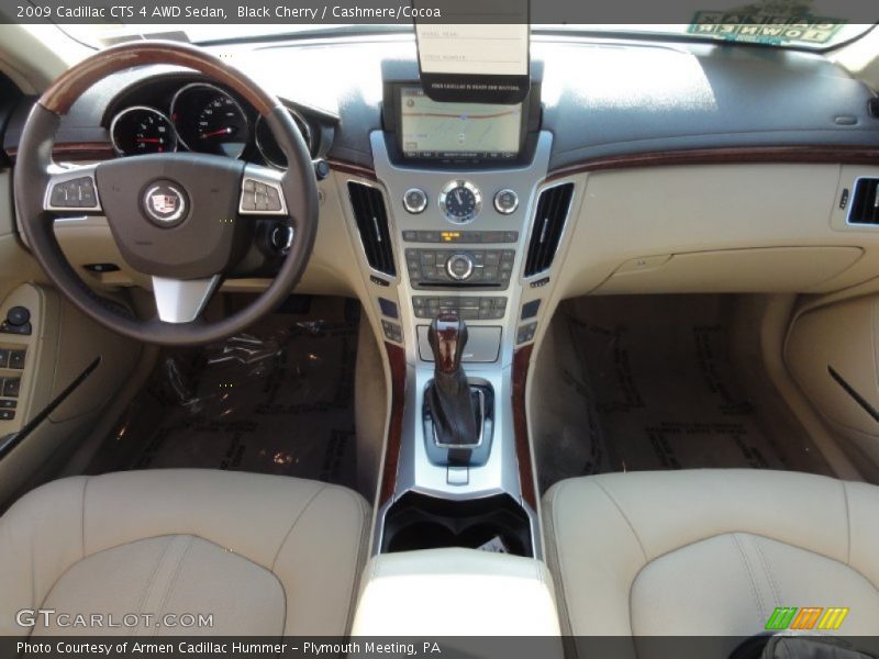 Black Cherry / Cashmere/Cocoa 2009 Cadillac CTS 4 AWD Sedan