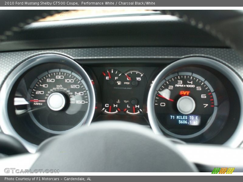  2010 Mustang Shelby GT500 Coupe Shelby GT500 Coupe Gauges