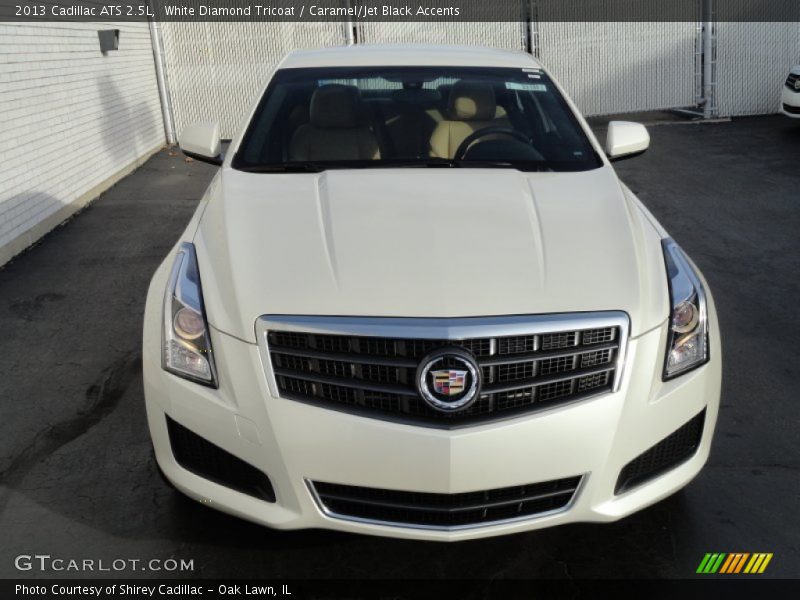 White Diamond Tricoat / Caramel/Jet Black Accents 2013 Cadillac ATS 2.5L