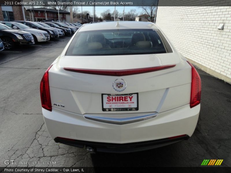 White Diamond Tricoat / Caramel/Jet Black Accents 2013 Cadillac ATS 2.5L