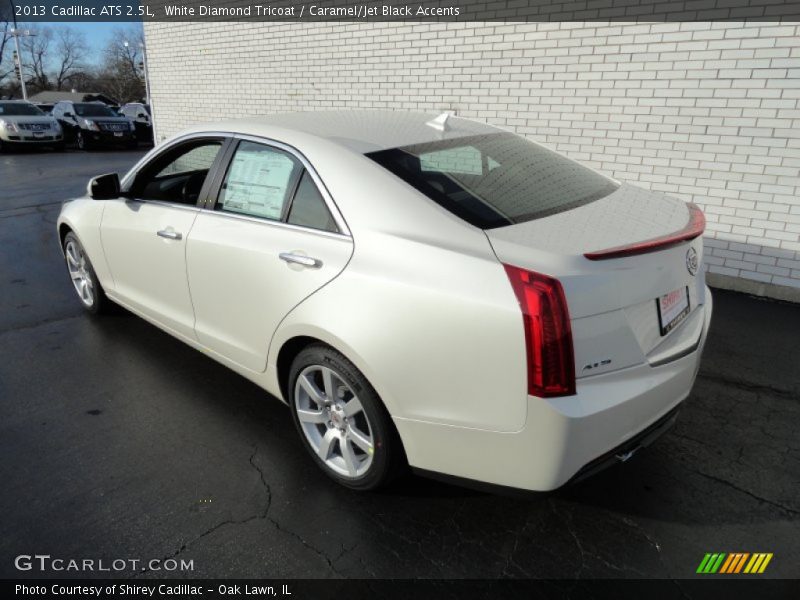 White Diamond Tricoat / Caramel/Jet Black Accents 2013 Cadillac ATS 2.5L