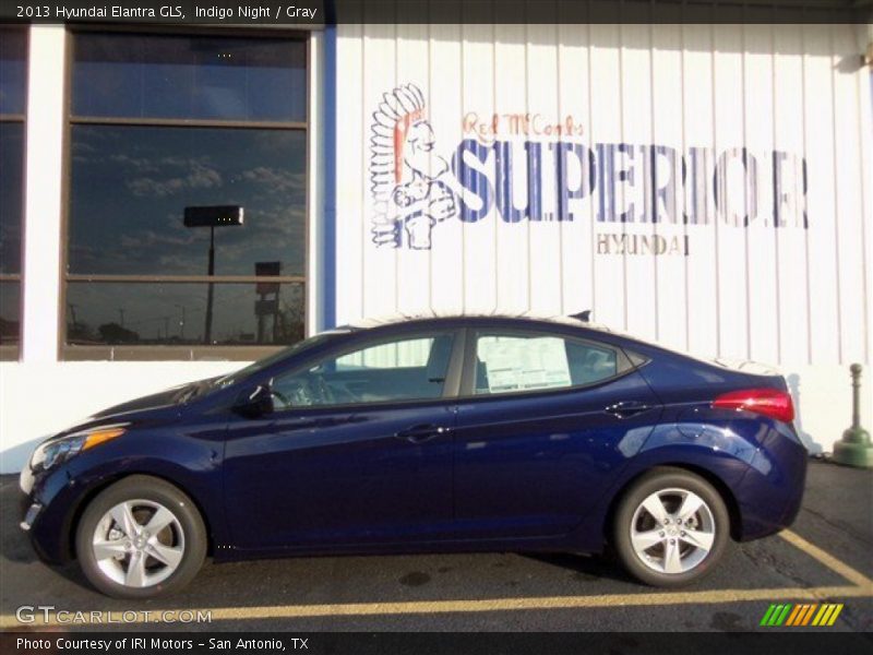 Indigo Night / Gray 2013 Hyundai Elantra GLS