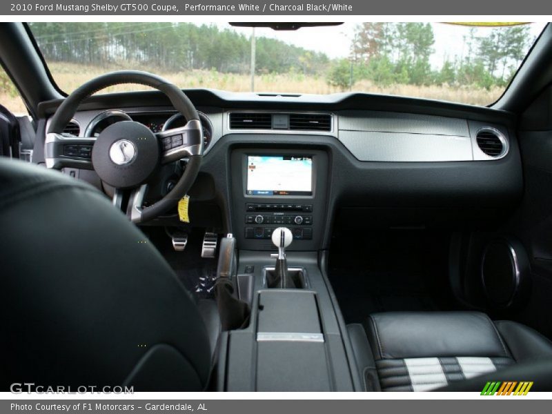 Performance White / Charcoal Black/White 2010 Ford Mustang Shelby GT500 Coupe