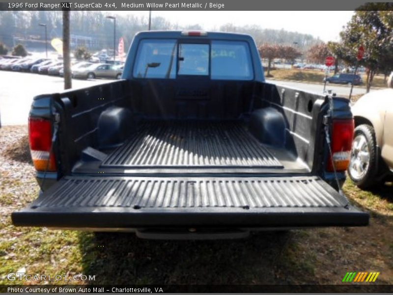 Medium Willow Pearl Metallic / Beige 1996 Ford Ranger XLT SuperCab 4x4