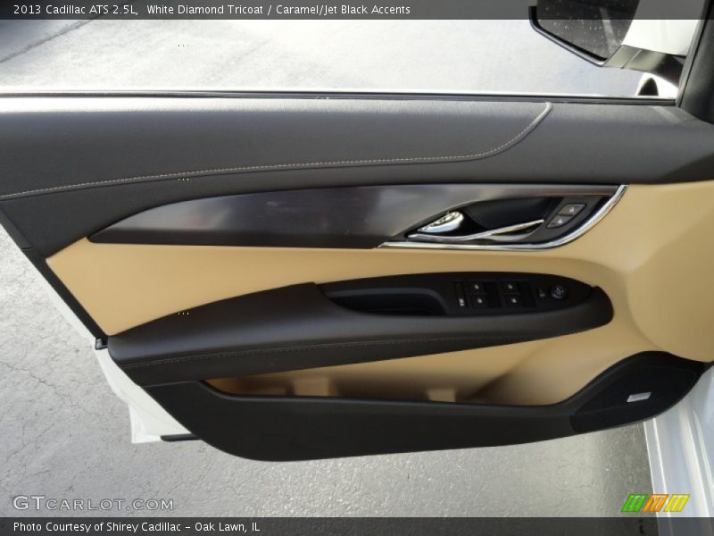 White Diamond Tricoat / Caramel/Jet Black Accents 2013 Cadillac ATS 2.5L
