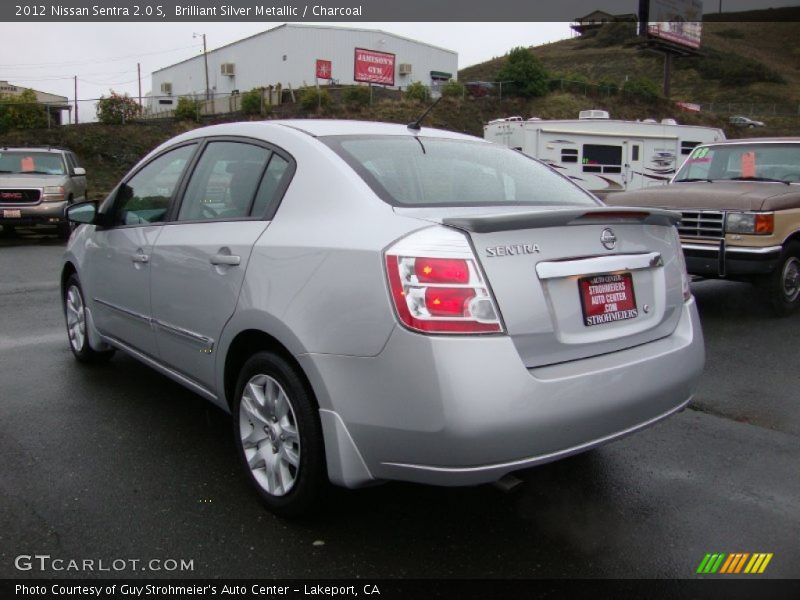 Brilliant Silver Metallic / Charcoal 2012 Nissan Sentra 2.0 S