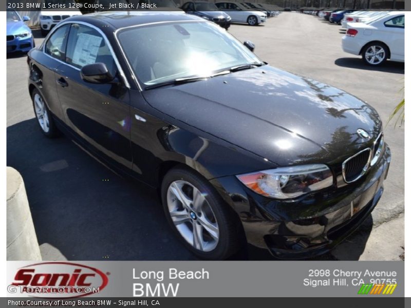 Jet Black / Black 2013 BMW 1 Series 128i Coupe