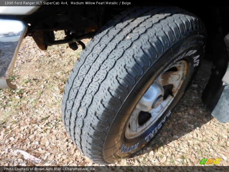 Medium Willow Pearl Metallic / Beige 1996 Ford Ranger XLT SuperCab 4x4