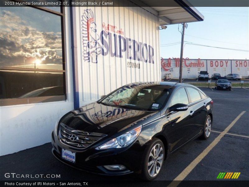 Midnight Black / Camel 2013 Hyundai Sonata Limited 2.0T