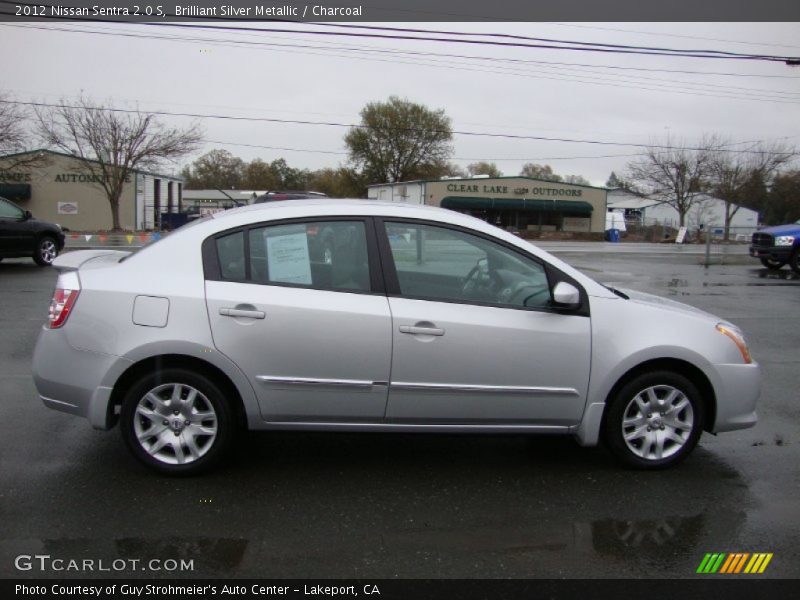 Brilliant Silver Metallic / Charcoal 2012 Nissan Sentra 2.0 S