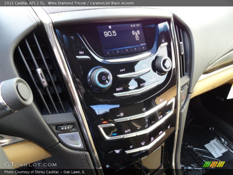 White Diamond Tricoat / Caramel/Jet Black Accents 2013 Cadillac ATS 2.5L