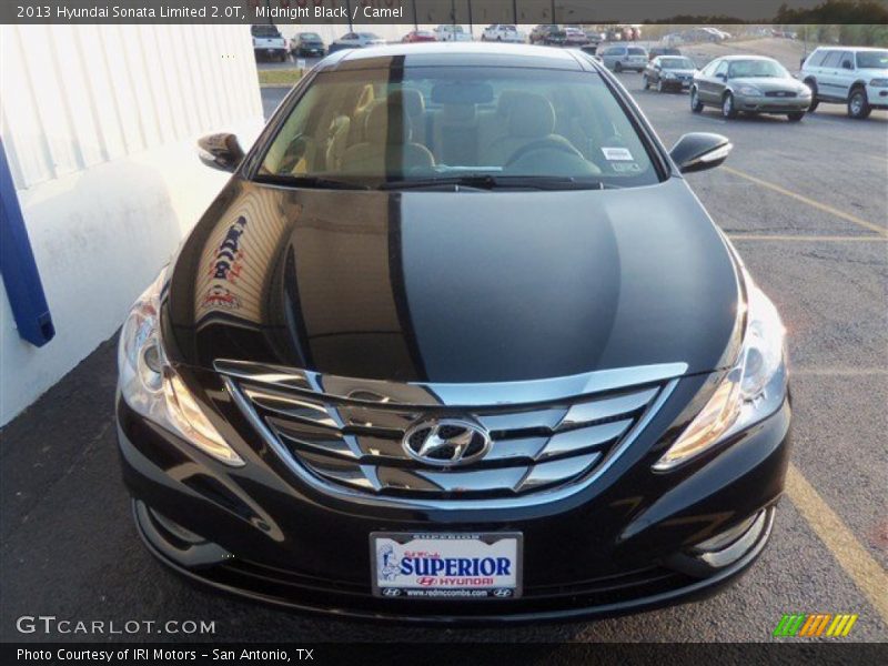 Midnight Black / Camel 2013 Hyundai Sonata Limited 2.0T