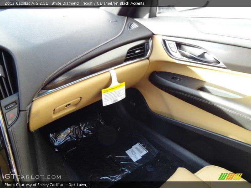 White Diamond Tricoat / Caramel/Jet Black Accents 2013 Cadillac ATS 2.5L