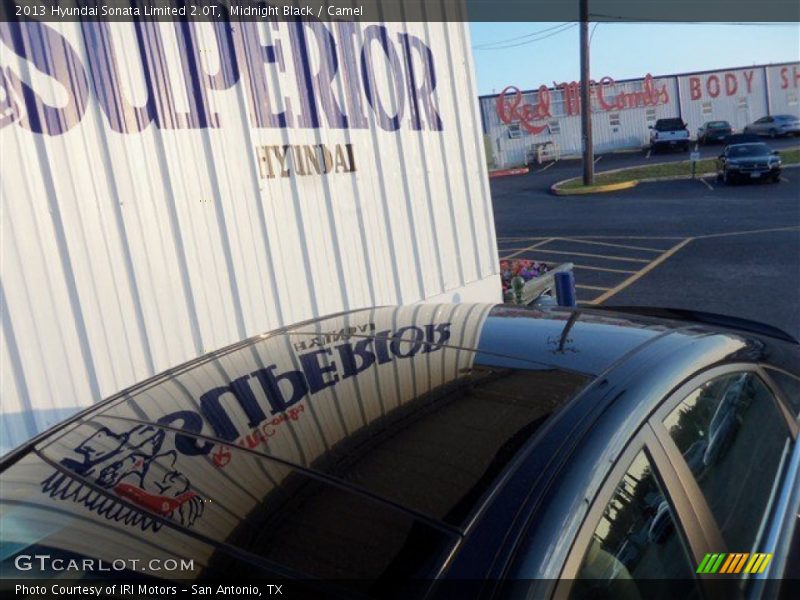 Midnight Black / Camel 2013 Hyundai Sonata Limited 2.0T