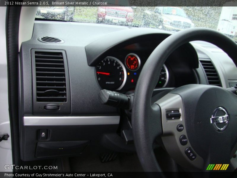 Brilliant Silver Metallic / Charcoal 2012 Nissan Sentra 2.0 S