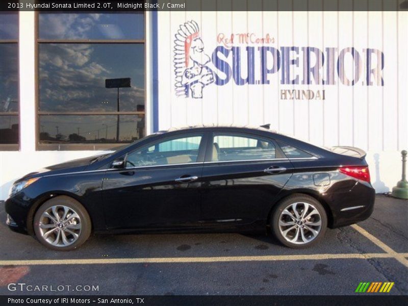 Midnight Black / Camel 2013 Hyundai Sonata Limited 2.0T