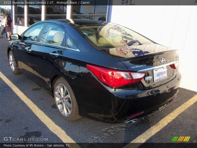 Midnight Black / Camel 2013 Hyundai Sonata Limited 2.0T