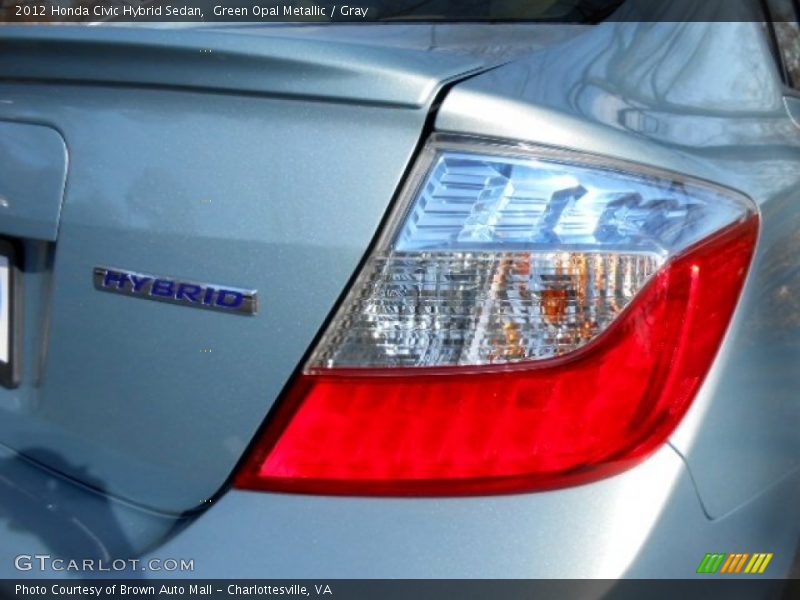Green Opal Metallic / Gray 2012 Honda Civic Hybrid Sedan