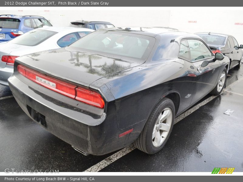 Pitch Black / Dark Slate Gray 2012 Dodge Challenger SXT